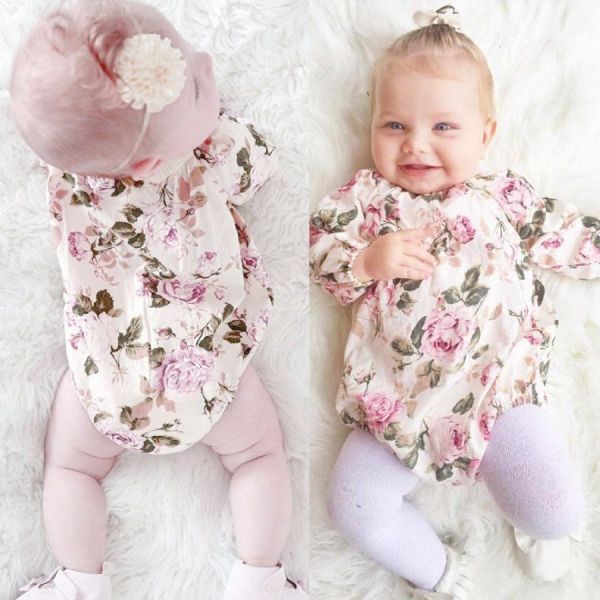 Body Manga Longa Floral Cod 3184