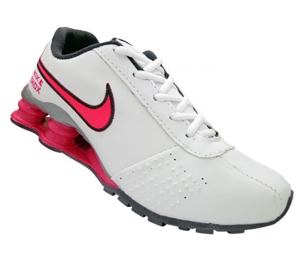 Tênis Feminino Nike Shox Classic Branco e Pink