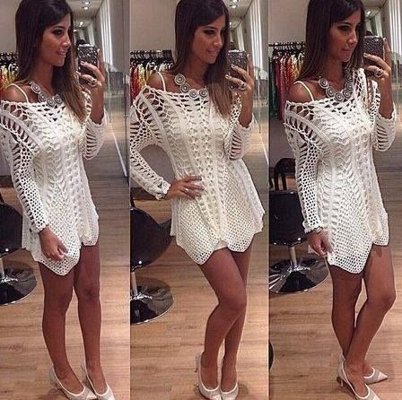 Blusa Brunet - feita em crochê Cod.: 361