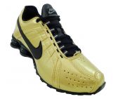 Tênis Nike Shox Junior Dourado e Preto MOD:13938