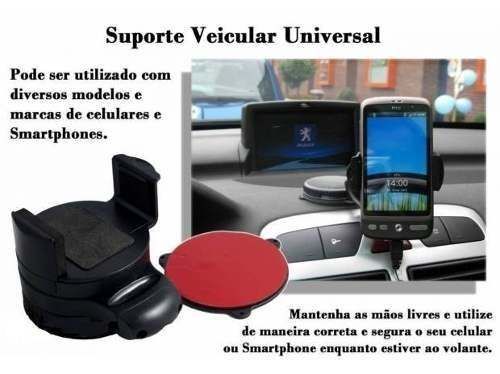 Suporte Universal Automotivo Para Navegador Gps Celular Tv