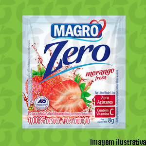 Suco de Morango Zero Açúcar 8 Gramas Magro Só Paga o Frete