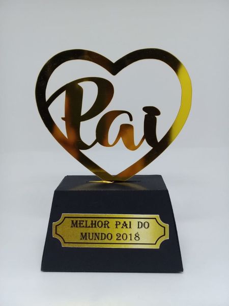 Arquivo Digital Silhouette Trofel Melhor Pai Dia dos Pais 71