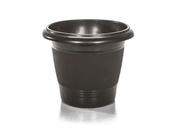 VASO REDONDO - PRETO - 7,5 LITROS (28cm)