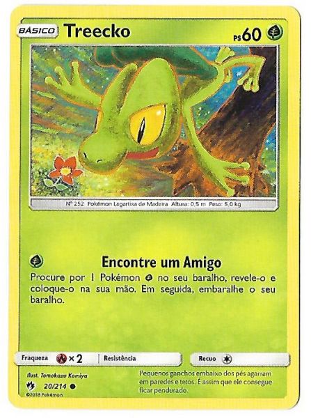 Pokemon Treecko Sol e Lua Trovões Perdidos