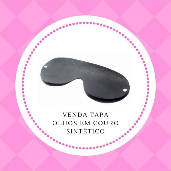 VENDA TAPA OLHOS EM COURO SINTÉTICO