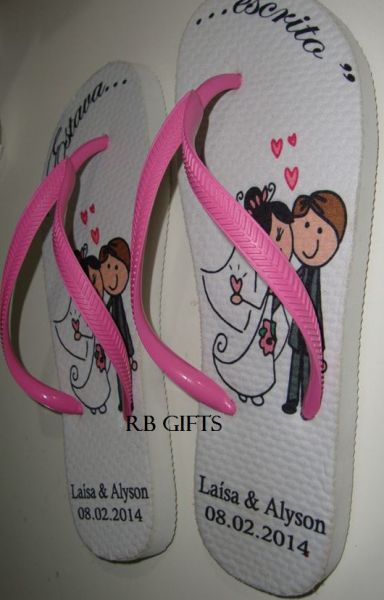 kit com 50 Chinelos Personalizados