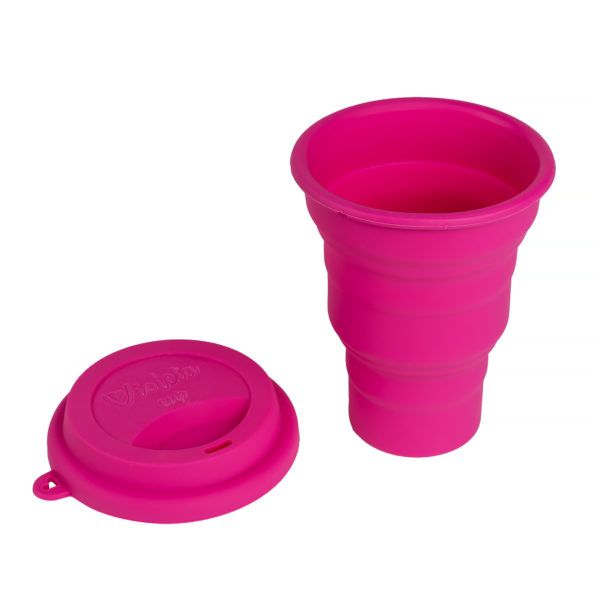 Copo de silicone retrátil para higienizar 480ml - Violeta Cup