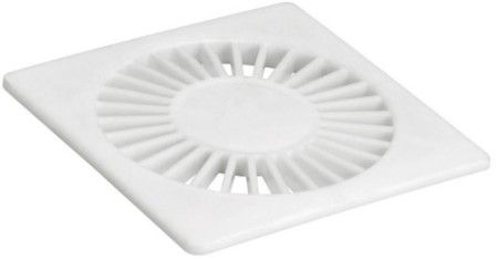 GRELHA QUADRADA PLASTUBOS 150MM BRANCA