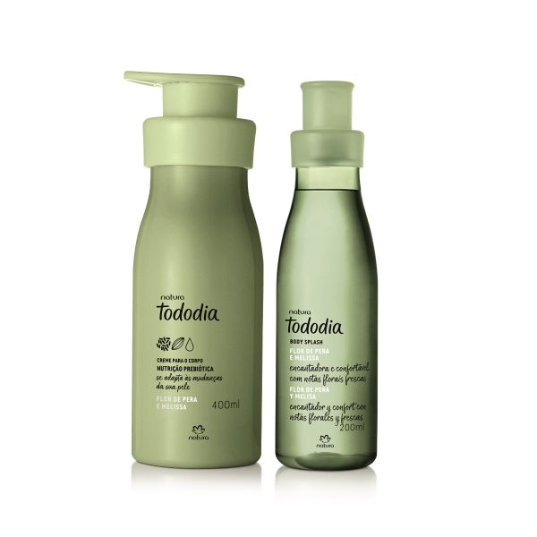 Tododia Flor de Pera e Melissa creme nutritivo e body splash