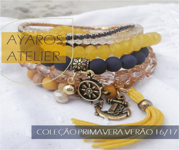 conjunto azul marinho e amarelo