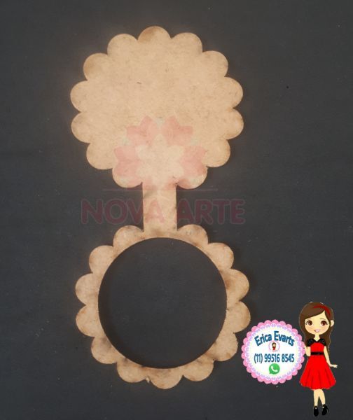 Chaveiro circulo ondulado M
