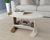 Mesa de Centro Isis Amendoa Off White Artely