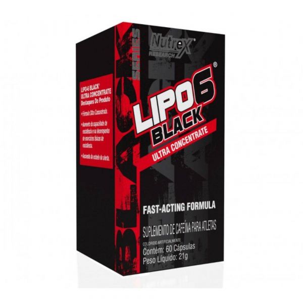 Lipo 6 Black - 60 Cápsulas Nutrex
