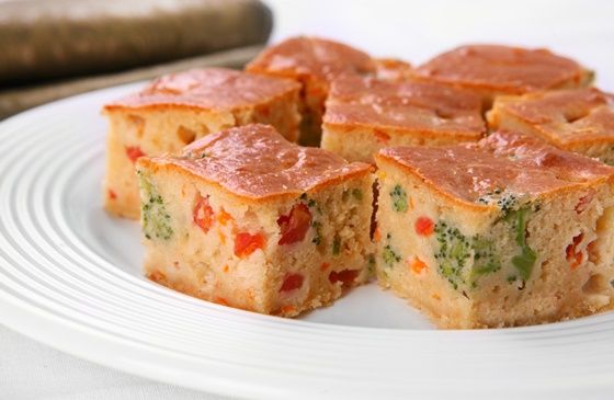 Torta de legumes na marmita