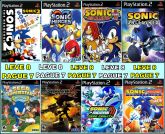 Kit Sonic Collection com 8 Jogos