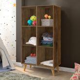 Estante Montessoriana 130 6 Nichos Jequitiba 1235 J A Moveis