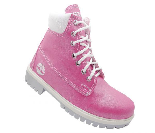 botas feminina timberlande cano alto rosa 34 ao 39