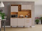 15391.Kit Cozinha New Topazio 6P2G Cinamomo.Off White Salleto