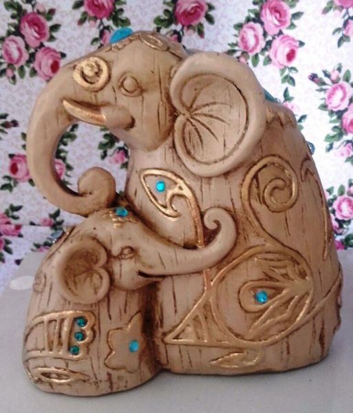 elefante com filhote