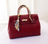 Bolsa Couro + Lenço Cod 10