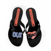Chinelo Oui Merci PJ1428 Preto sombra
