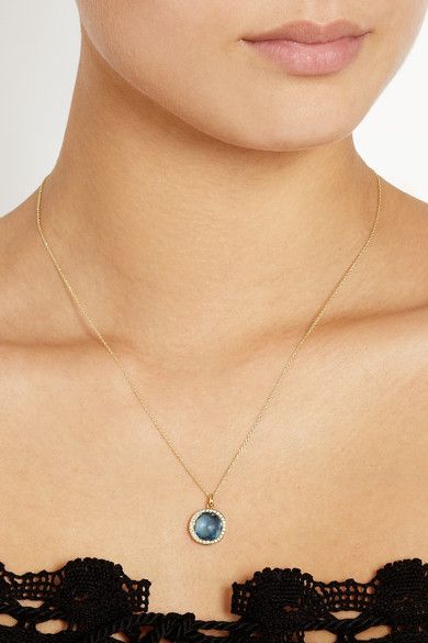 IPPOLITA Lollipop 18-karat gold, topaz and diamond necklace