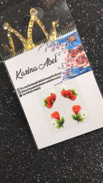 Adesivo 3D floral