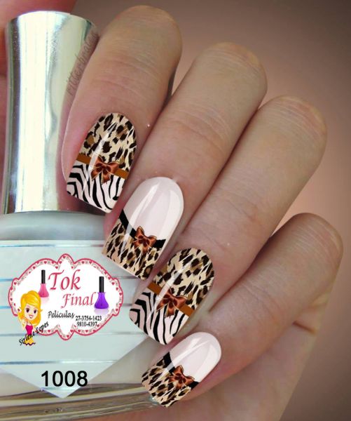 Películas e Adesivos para Unhas Mod. Animal print Cód. 1008