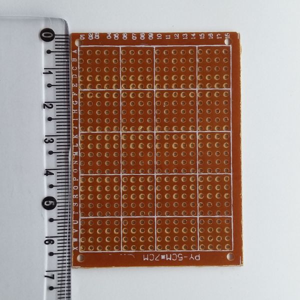 Placa Virgem Perfurada Fenolite 5x7cm