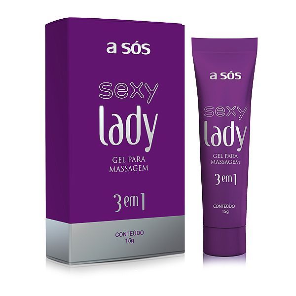 Gel Excitante, Adstringente e Lubrificante Sexy Lady 3 em 1 - 15g