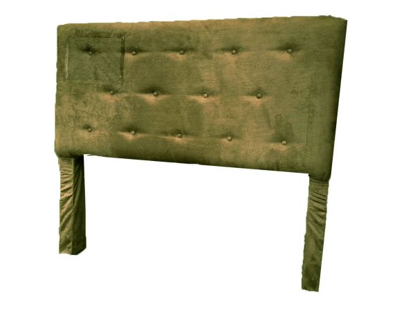 Cabeceira Casal Thayanne Suede Verde Sonho Meu