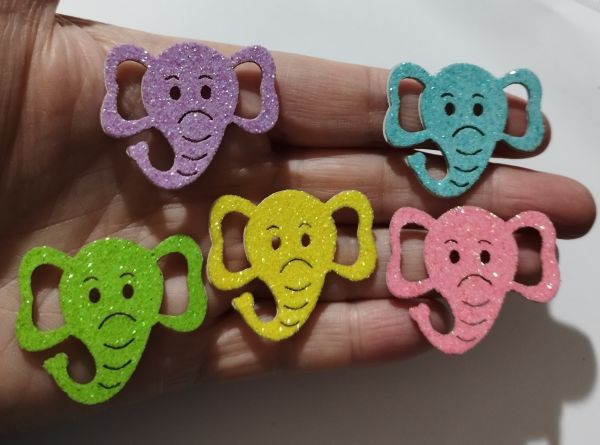 Elefante Colorido (60 Adesivos)