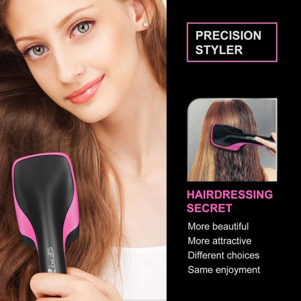 Escova Secadora - 1000W de Potência - Rosa/Preta