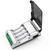 C905W C905 4 Slots Slot de Exibição LCD Inteligente Carregador de Bateria Inteligente para A