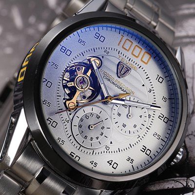 Tevise 8378 Automatic Mechanical Male Watch  -  WHITE