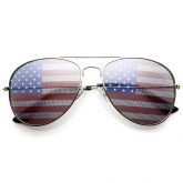 PARTY INDEPENDENCE DAY USA FLAG AVIATOR SUNGLASSES 8954