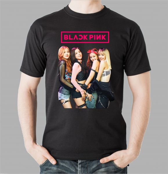 Camiseta Banda K-Pop Coreana Black pink