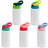 Squeeze alumínio tampa colorida 500ml bico automático