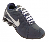 Tênis Nike Shox Junior Azul Marinho e Branco