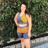 Conjunto Fitness Saia Frontal