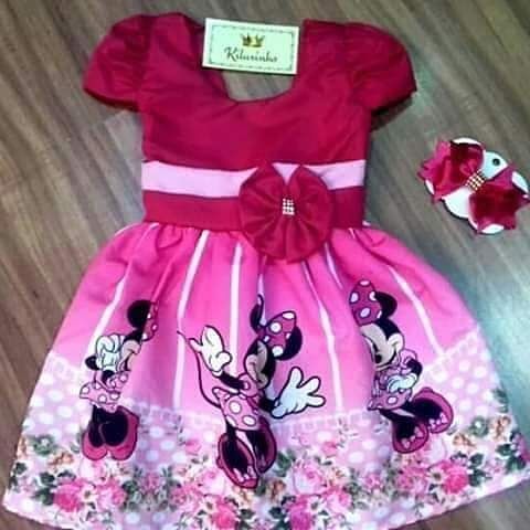 Vestido temático Minie  1 ano