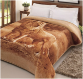 Cobertor Casal Leão Poliéster Microfibra Jolitex cod. 006