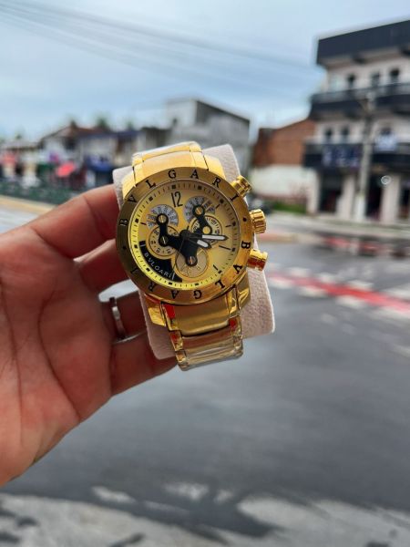 RELÓGIO MASCULINO BVLGARI HIBRIDO