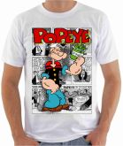 Camiseta Popeye HQ e desenhos animados