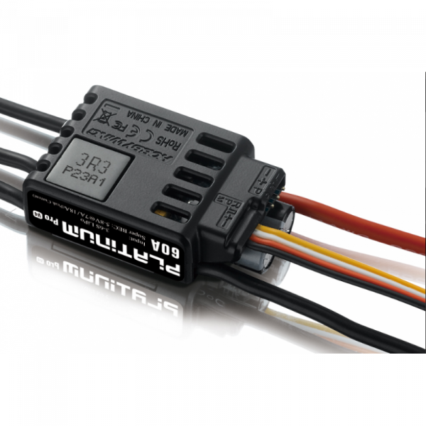 ESC HobbyWing Platinum PRO 60A LV V4 LIPO 3S -6S (BEC 5-8V 7A/18A