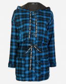 PARKA DE FLANELA XADREZ CAPUZ AMARO