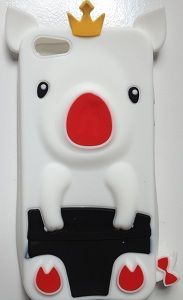 CASE PORQUINHO BRANCO PARA IPHONE 5 E 5S