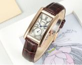 Relogio Feminino De Pulso Mecanico Pulseira De Couro