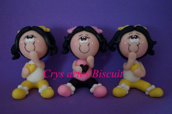 Bonequinhas Julia em biscuit